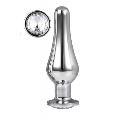 Dream Toys Gleaming Love Pleasure Plug Silver Large