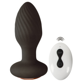 Anos RC Rotating Butt Plug Black