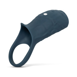 Boners Vibrating Penis Sleeve Blue
