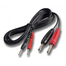 Mystim Adapter Wire 2mm Round Plug to 4mm Banane Plug Junction Male 160cm 1 piece