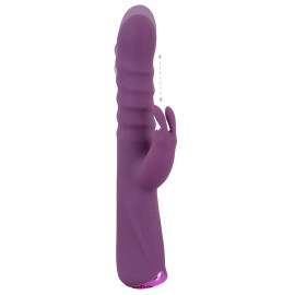 Javida 2 Function Vibration & Thrusting Rabbit Vibrator Purple