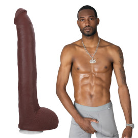 Doc Johnson Signature Cocks Hollywood Cash ULTRASKYN Vac-U-Lock 11" Chocolate