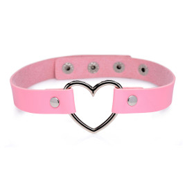 Master Series Sweet Heart Chrome Heart Pink Choker Pink