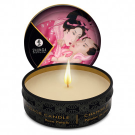 Shunga Libido Massage Candle Rose Petals 30ml