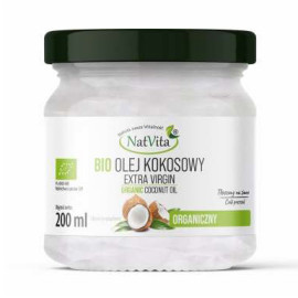 NatVita Bio Organic Extra Virgin Coconut Oil 200ml