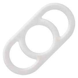 California Exotics Alpha Liquid Silicone Commander Ring White