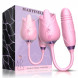 Martinella Double Tongue Cliris Stimulator and Thrusting Egg Pink