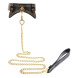 Taboom Vogue Studded Collar and Leash Black-Gold