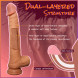 Paloqueth Massive Realistic Dual Density Liquid Silicone Dildo with Strong Suction 10.8 Inch Skin