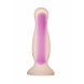 Dream Toys Radiant Soft Silicone Glow in the Dark Plug Medium Purple