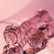 Dream Toys Glaze Glass Rosebud Spiral G-Spot Dildo Pink