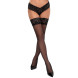 Cottelli Hold-up Stockings with 9cm Lace Trim 2520664 Black