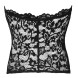 Noir Handmade Exclusive Strapless Stretch Lace Corset 2611473 Black