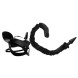 Tailz Black Cat Tail Anal Plug & Mask Set Black