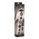 Master Series Dark Rattler Vibrating Anal Beads with Remote Control Black