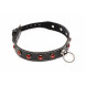 Strict Diamond Choker with O-Ring Black-Red