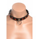 Strict Diamond Choker with O-Ring Black-Red