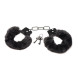 Master Series Cuffed in Fur Furry Handcuffs Black