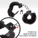 Master Series Cuffed in Fur Furry Handcuffs Black