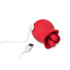 Bloomgasm The Rose Fondle 10X Massaging Rose Silicone Clit Stimulator Red