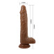 Pretty Love Beautiful Encounter Bodach Thrusting & Vibrating Dildo with Remote 20cm Brown