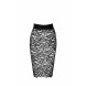 Noir Handmade F302 Ambivalence Lace Up Midi Skirt
