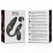 Brilly Glam Couple Pulsing & Vibrating Couple Vibrator with Remote Black