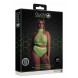 Ouch! Glow in the Dark Turtle Neck and High Waist Slip Neon Green