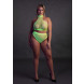 Ouch! Glow in the Dark Turtle Neck and High Waist Slip Neon Green